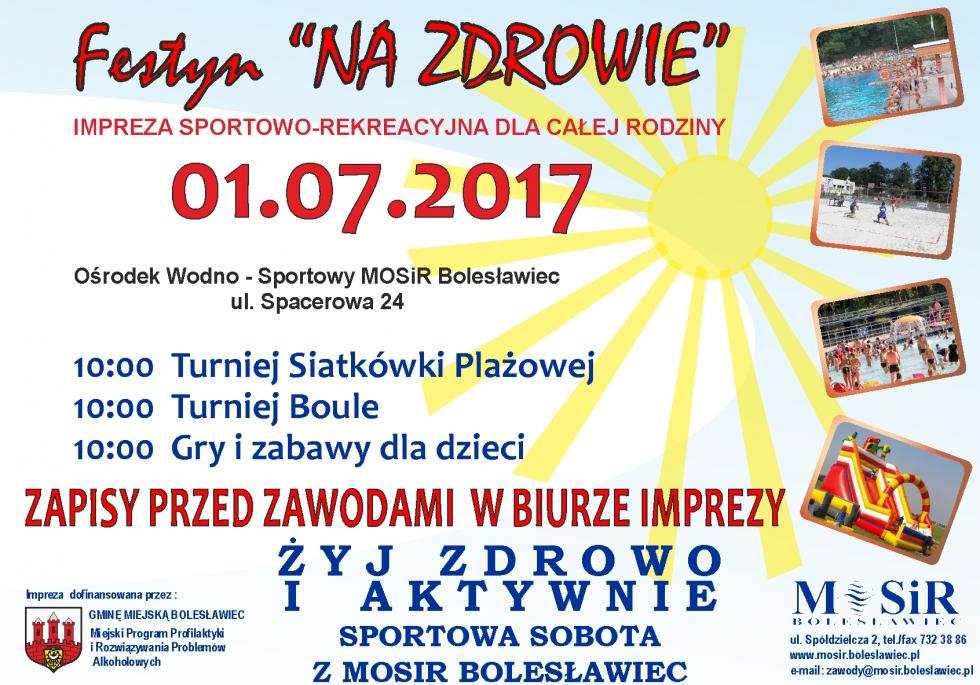 „OTWARCIE SEZONU – LATO 2017 ” na Orodku Wodno-Sportowym przy ul. Spacerowej